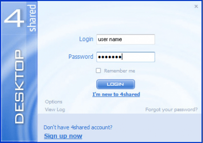 Скриншот приложения 4shared Desktop - №1