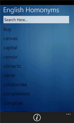 Скриншот приложения English Homonyms - №3