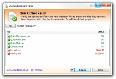 Скриншот приложения QuickiChecksum - №2