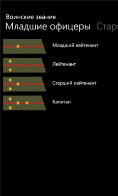 Скриншот приложения Воинские звания - №3