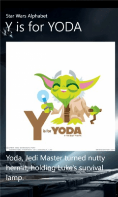 Скриншот приложения Star Wars Alphabet - №3