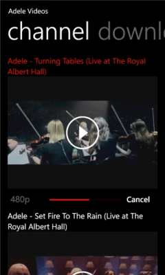 Скриншот приложения Adele Videos - №2