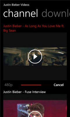 Скриншот приложения Justin Bieber Videos - №2