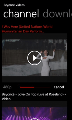 Скриншот приложения Beyonce Videos - №2