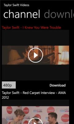 Скриншот приложения Taylor Swift Videos - №1