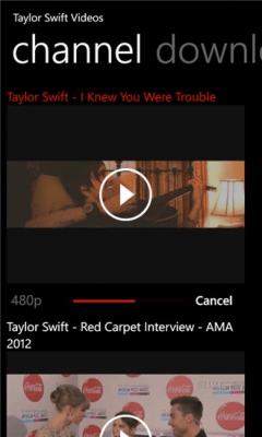 Скриншот приложения Taylor Swift Videos - №2