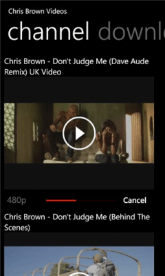 Скриншот приложения Chris Brown Videos - №2