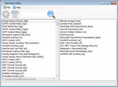 Скриншот приложения New Menu Editor Portable - №1