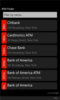 Скриншот приложения ATM Finder - №1