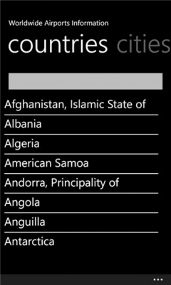 Скриншот приложения Worldwide Airport Information - №2