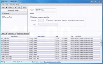 Скриншот приложения BatchFileRenamer - №1