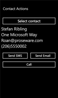 Скриншот приложения Contact Actions - №1
