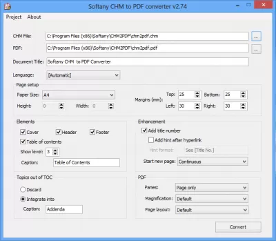 Скриншот приложения CHM to PDF Converter - №1