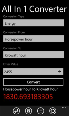 Скриншот приложения All In 1 Converter - №6