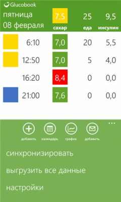 Скриншот приложения GlucoBook - №3