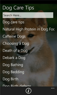 Скриншот приложения Dog Care Tips - №1