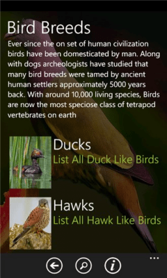 Скриншот приложения Bird Breeds - №1