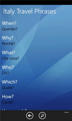 Скриншот приложения Italy Travel Phrases - №7