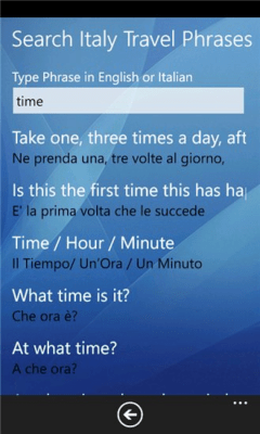 Скриншот приложения Italy Travel Phrases - №8