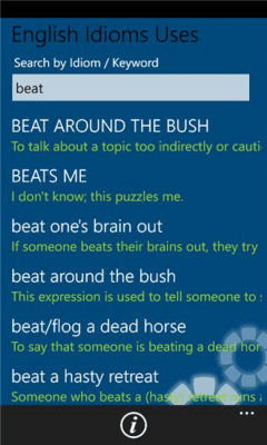 Скриншот приложения English Idioms Uses - №3