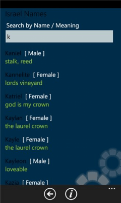 Скриншот приложения African and Middle Eastern Names - №6