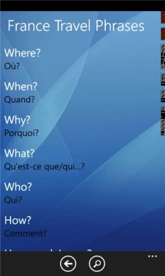 Скриншот приложения France Travel Phrases - №3