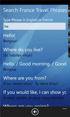 Скриншот приложения France Travel Phrases - №5