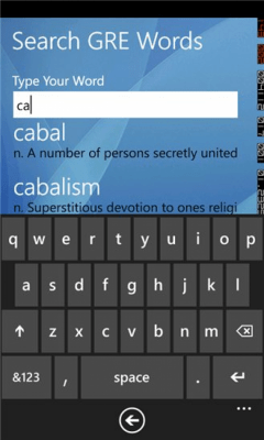 Скриншот приложения GRE Words - №5