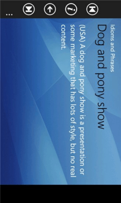 Скриншот приложения Idioms &amp; Phrases Free - №3