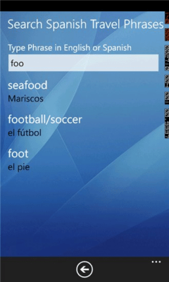 Скриншот приложения Spanish Travel Phrases - №3