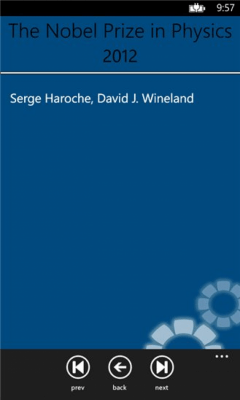 Скриншот приложения Nobel Prizes - №4