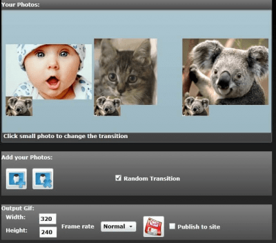 Скриншот приложения Free GIF Slideshow Maker - №1