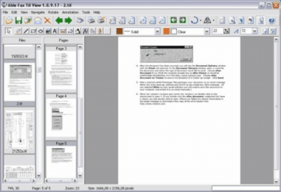 Скриншот приложения Able Fax Tif View - №1