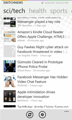 Скриншот приложения SwitchNews - №1