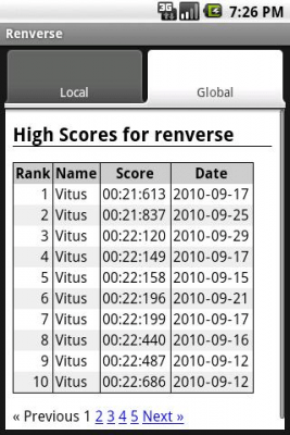 Скриншот приложения Renverse - №1