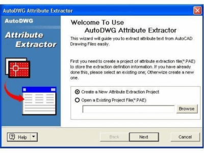 Скриншот приложения AutoDWG Attribute Extractor - №1