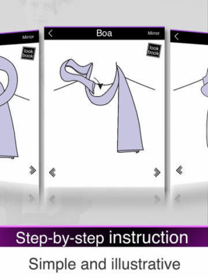 Скриншот приложения Как завязать шарф - №2