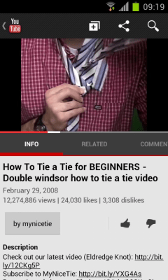 Скриншот приложения how to tie a tie - №3