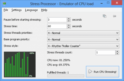 Скриншот приложения Stress Processor - №3