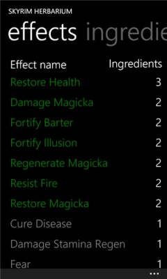 Скриншот приложения Skyrim Herbarium - №3
