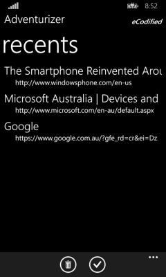 Скриншот приложения Adventurizer browser - №3