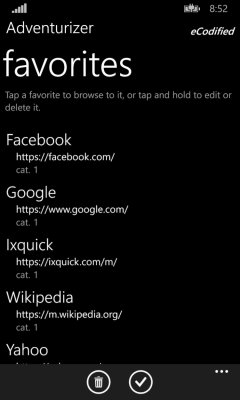 Скриншот приложения Adventurizer browser - №4