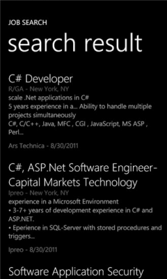 Скриншот приложения Job Search - №2