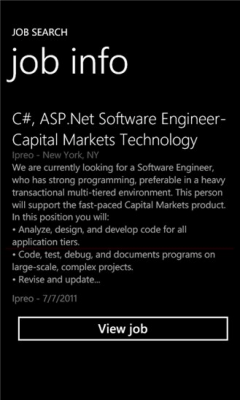 Скриншот приложения Job Search - №3