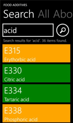 Скриншот приложения Food Additives - №6