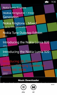 Скриншот приложения Nokia Lumia Ringtone - №3