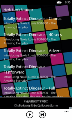 Скриншот приложения Nokia Lumia Ringtone - №5