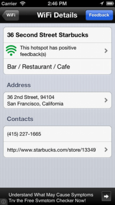 Скриншот приложения Бесплатный WiFi - №4