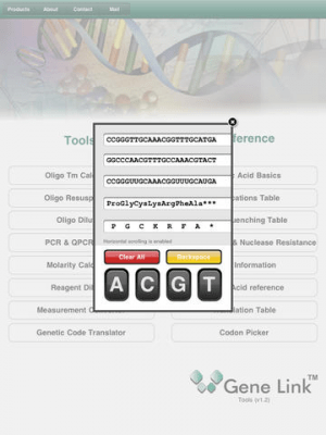 Скриншот приложения An Array of Genetic Tools from Gene Link, Inc. - №6