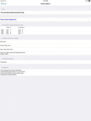 Скриншот приложения Genetic Code Pro - №6